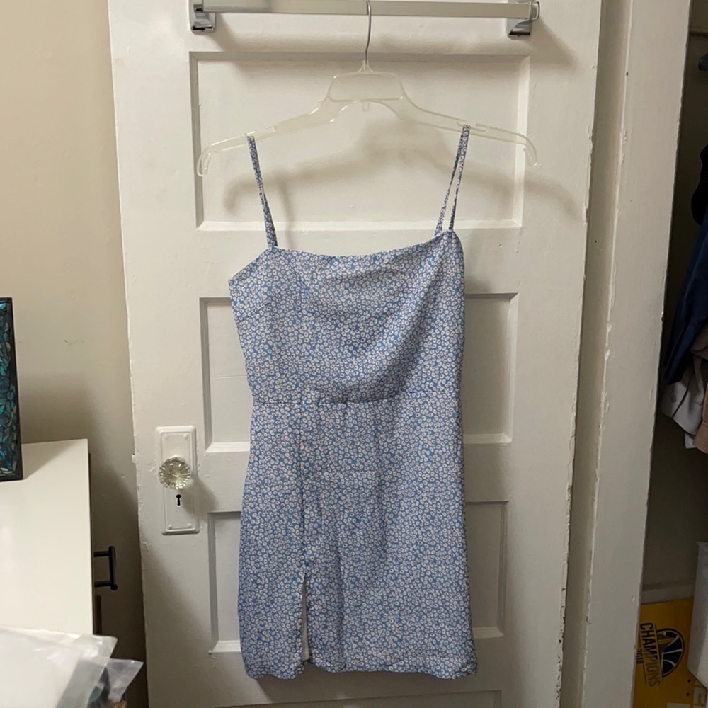 Selous Slip Mini Dress Blue Daisy
